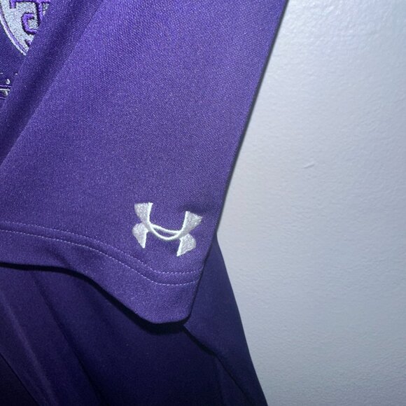 Men's Under Armour St. Thomas Purple Golf Polo - Medium Loose - Heat Gear - Picture 5 of 5